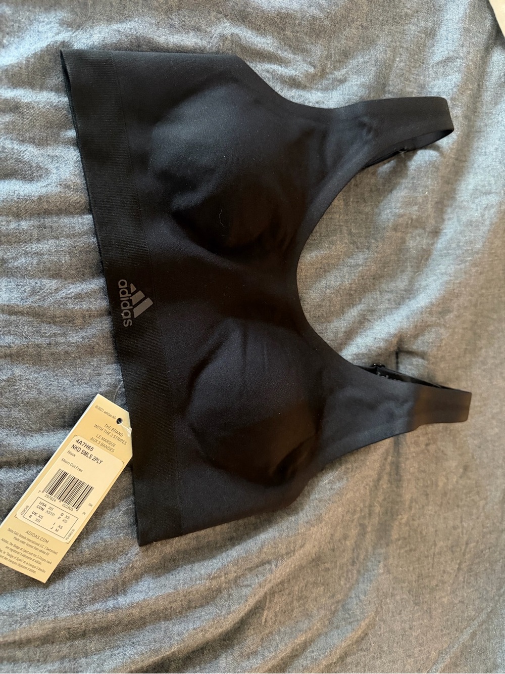 adidas Black Low-Impact Seamless Sports Bra